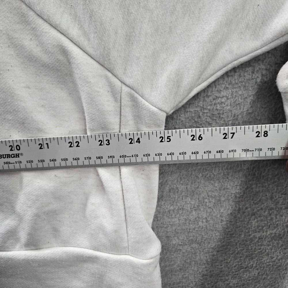 Nike Women Sweatshirt‎ XL White Center Swoosh Dri Fit Cropped Logo Pullover